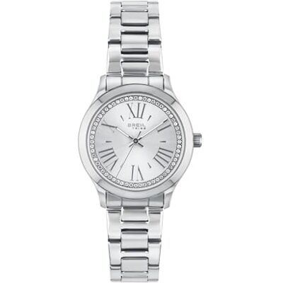 Breil Orologio Abby da donna con cinturino in acciaio inox, impermeabile 50 metri, diametro cassa: 30 mm, , argento, Bracciale Breil Orologio Abby da donna con cinturino in acciaio inox, impermeabile 50 metri, diametro cassa: 30 mm, , argento, Bracciale