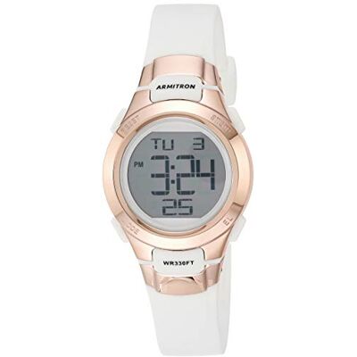 Armitron Orologio sportivo unisex, digitale, con cronografo, cinturino in resina, 45/7036, Bianco Armitron Orologio sportivo unisex, digitale, con cronografo, cinturino in resina, 45/7036, Bianco
