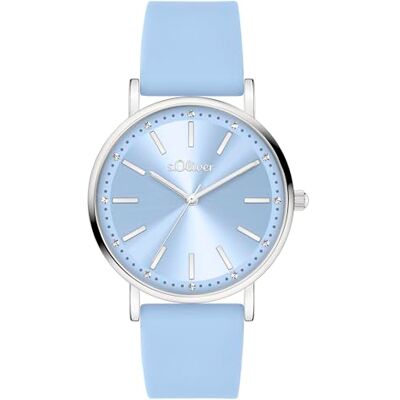 s.Oliver orologio da donna Rotondo argento 18 mm Elegante orologio da donna in metallo con movimento al quarzo 3 ATM impermeabile antigraffio s.Oliver orologio da donna Rotondo argento 18 mm Elegante orologio da donna in metallo con movimento al quarzo 3 ATM impermeabile antigraffio