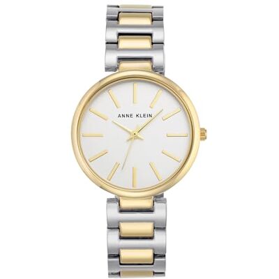 Anne Klein Orologio da polso da donna, con cinturino a bracciale, Argento Anne Klein Orologio da polso da donna, con cinturino a bracciale, Argento