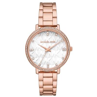 Michael Kors Donna Orologio Pyper, movimento al quarzo a tre lancette con cinturino in acciaio inox o in lega Michael Kors Donna Orologio Pyper, movimento al quarzo a tre lancette con cinturino in acciaio inox o in lega