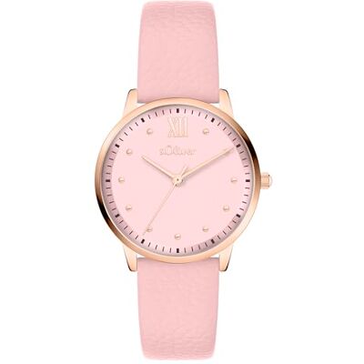 s.Oliver Orologio da donna rotondo oro rosa 16 mm elegante orologio da donna in metallo con movimento al quarzo impermeabile 3 ATM antigraffio s.Oliver Orologio da donna rotondo oro rosa 16 mm elegante orologio da donna in metallo con movimento al quarzo impermeabile 3 ATM antigraffio