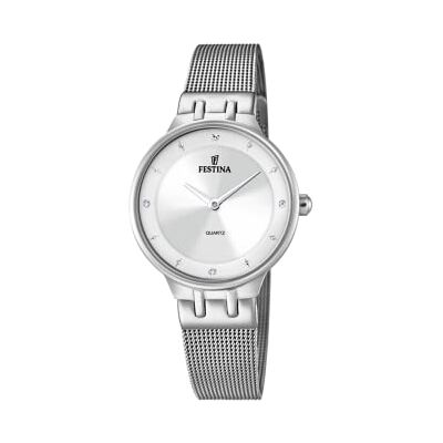 Festina Orologio Donna Analogico in Acciaio Inossidabile 316l Argentato Festina Orologio Donna Analogico in Acciaio Inossidabile 316l Argentato