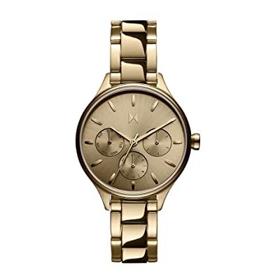 MVMT Orologio analogico multifunzione al quarzo da donna con cinturino in acciaio inossidabile dorato MVMT Orologio analogico multifunzione al quarzo da donna con cinturino in acciaio inossidabile dorato
