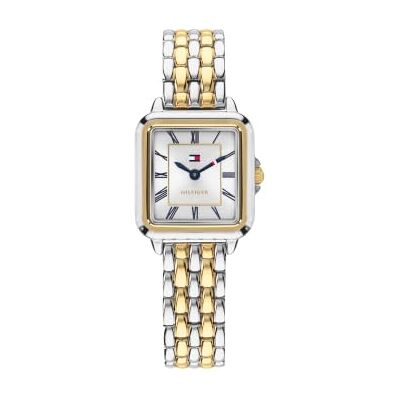 Tommy Hilfiger Orologio Analogico al Quarzo da Donna Collezione Mia con Bracciale in Acciaio Bicolore Tommy Hilfiger Orologio Analogico al Quarzo da Donna Collezione Mia con Bracciale in Acciaio Bicolore