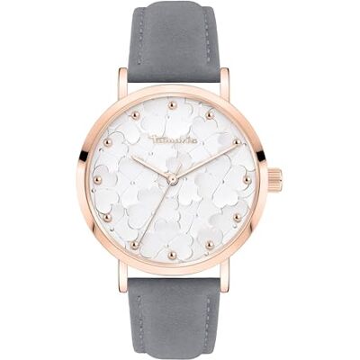 Tamaris Orologio Da Donna Orologio Da Polso Per Donne Analogico 38Mm, Con Cinturino Mesh O Cinturino In Pelle E Blumenmotiv, 3 Atm Impermeabile Tamaris Orologio Da Donna Orologio Da Polso Per Donne Analogico 38Mm, Con Cinturino Mesh O Cinturino In Pelle E Blumenmotiv, 3 Atm Impermeabile