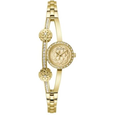Guess Chloe Orologio analogico da donna, larghezza cassa 20,5 mm, tonalità oro/champagne, Tonalità oro/Champagne, Classico Guess Chloe Orologio analogico da donna, larghezza cassa 20,5 mm, tonalità oro/champagne, Tonalità oro/Champagne, Classico