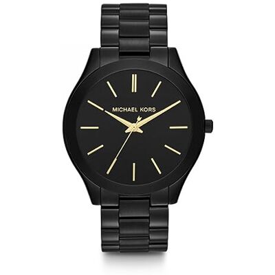 Michael Kors Orologio Slim Runway da donna, movimento al quarzo a tre lancette da 42 mm con cinturino in acciaio inossidabile Michael Kors Orologio Slim Runway da donna, movimento al quarzo a tre lancette da 42 mm con cinturino in acciaio inossidabile