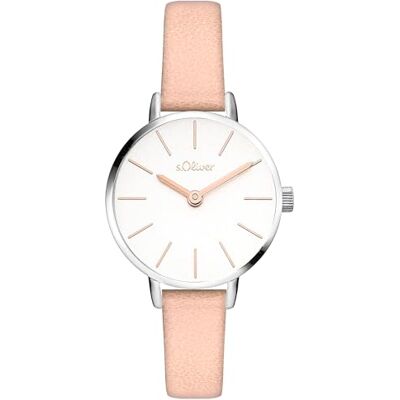 s.Oliver Orologio da donna – rotondo – argento – 28 mm – elegante orologio da donna in metallo con movimento al quarzo – impermeabile 3 ATM – antigraffio s.Oliver Orologio da donna – rotondo – argento – 28 mm – elegante orologio da donna in metallo con movimento al quarzo – impermeabile 3 ATM – antigraffio