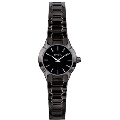 Breil Orologio da polso da donna New One, colore nero, con cinturino in acciaio inox, diametro della cassa: 24 mm, , Nero, Bracciale Breil Orologio da polso da donna New One, colore nero, con cinturino in acciaio inox, diametro della cassa: 24 mm, , Nero, Bracciale