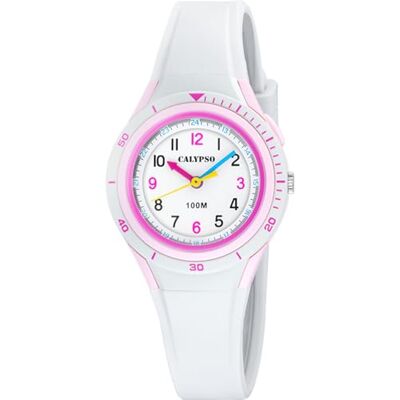 Calypso Orologio Bambino/a Analogico in Gomma Bianco Calypso Orologio Bambino/a Analogico in Gomma Bianco