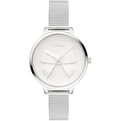 s.Oliver Orologio da donna – rotondo – argento – 34 mm – elegante orologio da donna in metallo con movimento al quarzo – impermeabile 3 ATM – antigraffio s.Oliver Orologio da donna – rotondo – argento – 34 mm – elegante orologio da donna in metallo con movimento al quarzo – impermeabile 3 ATM – antigraffio