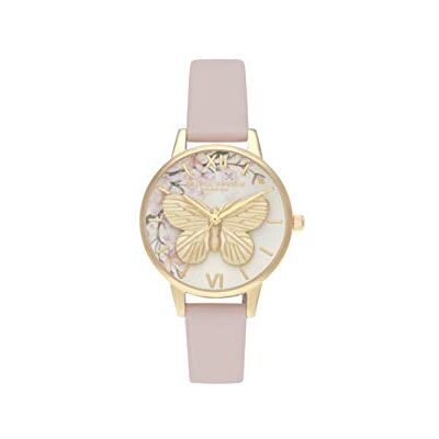 Burton Orologio Analogico al Quarzo da donna con cinturino in pelle eco-compatibile Rosa Burton Orologio Analogico al Quarzo da donna con cinturino in pelle eco-compatibile Rosa