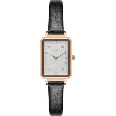 Carlheim Orologio Analogico al Quarzo Giapponese da Donna con Cinturino in Pelle Carlheim Orologio Analogico al Quarzo Giapponese da Donna con Cinturino in Pelle