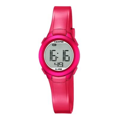 Calypso Orologio Digitale Donna Caucciù Impermeabile 10 ATM Data Calendario Cronografo Doppio Orario Luce Allarme 12/24h K5677 Calypso Orologio Digitale Donna Caucciù Impermeabile 10 ATM Data Calendario Cronografo Doppio Orario Luce Allarme 12/24h K5677