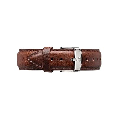 Daniel Wellington Classic St Mawes Cinturino Uomo, 20mm, in Pelle, Marrone/Argento Daniel Wellington Classic St Mawes Cinturino Uomo, 20mm, in Pelle, Marrone/Argento