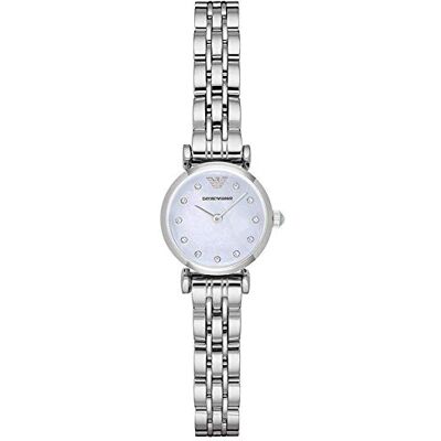 Emporio Armani Orologio da donna, movimento a due lancette, cassa in acciaio inossidabile da 22 mm con bracciale in acciaio inossidabile, Emporio Armani Orologio da donna, movimento a due lancette, cassa in acciaio inossidabile da 22 mm con bracciale in acciaio inossidabile,