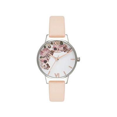 Burton Orologio Analogico al Quarzo da Donna con Cinturino in Pelle Rosato Burton Orologio Analogico al Quarzo da Donna con Cinturino in Pelle Rosato