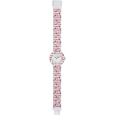 Hip Hop Solo Tempo Heart & Love, Orologio Donna Bianco con Scritte 'Love' e Cuori Rosa e Rosso, Cinturino Morbido in Silicone Resistente all'Acqua HWU0975 Hip Hop Solo Tempo Heart & Love, Orologio Donna Bianco con Scritte 'Love' e Cuori Rosa e Rosso, Cinturino Morbido in Silicone Resistente all'Acqua HWU0975