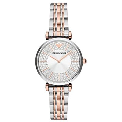 Emporio Armani Orologio da donna con cinturino in acciaio inossidabile Emporio Armani Orologio da donna con cinturino in acciaio inossidabile