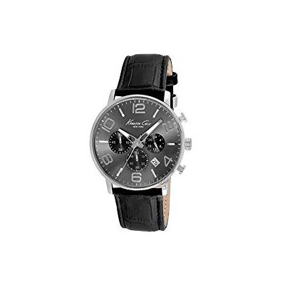 Kenneth Cole – Orologio con cinturino in poliuretano per uomo, colore: grigio Kenneth Cole – Orologio con cinturino in poliuretano per uomo, colore: grigio