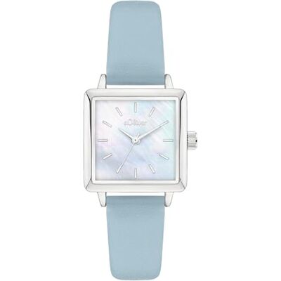 s.Oliver Orologio da donna Quadrato Argento 14 mm Elegante orologio da donna in metallo con movimento al quarzo 3 ATM impermeabile antigraffio s.Oliver Orologio da donna Quadrato Argento 14 mm Elegante orologio da donna in metallo con movimento al quarzo 3 ATM impermeabile antigraffio