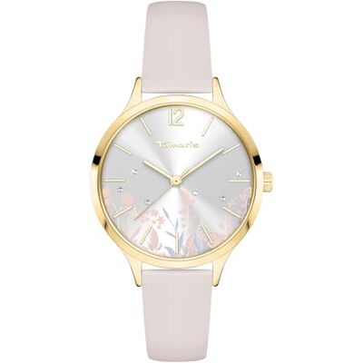 Tamaris Orologio Da Polso Da Donna Basic Orologio Al Quarzo Analogico 34Mm, Con Leder Bracciale, Florales Quadrante, 3 Atm Impermeabile Tamaris Orologio Da Polso Da Donna Basic Orologio Al Quarzo Analogico 34Mm, Con Leder Bracciale, Florales Quadrante, 3 Atm Impermeabile