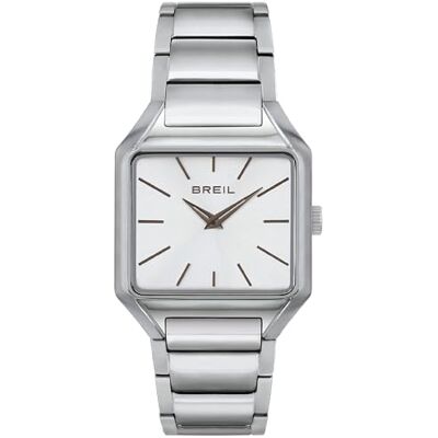 Breil , Collezione The B, Orologio Donna in Acciaio, Movimento al Quarzo Solo Tempo, Cassa Quadrata Monocolore 33x32mm, Lunghezza Regolabile 13.5-19 cm, Chiusura Déployante con Pulsanti Breil , Collezione The B, Orologio Donna in Acciaio, Movimento al Quarzo Solo Tempo, Cassa Quadrata Monocolore 33x32mm, Lunghezza Regolabile 13.5-19 cm, Chiusura Déployante con Pulsanti
