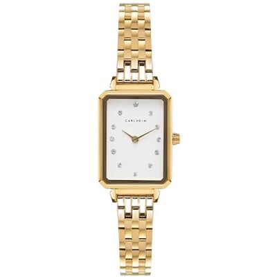 Carlheim Orologio Analogico al Quarzo Giapponese da Donna con Cinturino in Acciaio Inossidabile Carlheim Orologio Analogico al Quarzo Giapponese da Donna con Cinturino in Acciaio Inossidabile