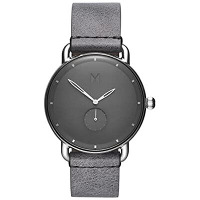 MVMT Orologio Analogico al Quarzo da uomo con cinturino in pelle Grigio MVMT Orologio Analogico al Quarzo da uomo con cinturino in pelle Grigio