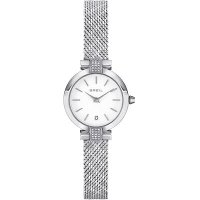 Breil , Collezione Soul, Orologio Donna in Acciaio, Movimento al Quarzo Solo Tempo, Resistente all'Acqua, Lunghezza Regolabile 13.5-19 cm, Chiusura Déployante con Pulsanti, Cassa 25 mm, Silver Breil , Collezione Soul, Orologio Donna in Acciaio, Movimento al Quarzo Solo Tempo, Resistente all'Acqua, Lunghezza Regolabile 13.5-19 cm, Chiusura Déployante con Pulsanti, Cassa 25 mm, Silver