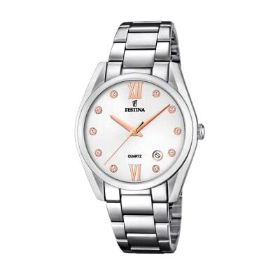 Festina Orologio Donna Analogico in Acciaio Inossidabile 316l Argentato Festina Orologio Donna Analogico in Acciaio Inossidabile 316l Argentato