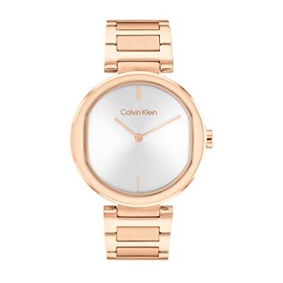Calvin Klein Orologio Analogico al Quarzo da Donna Collezione CK SENSATION con Cinturino in Acciaio Inossidabile o in Pelle Calvin Klein Orologio Analogico al Quarzo da Donna Collezione CK SENSATION con Cinturino in Acciaio Inossidabile o in Pelle