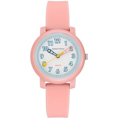 Armitron Orologio sportivo da polso per bambini, con cinturino in silicone, facile da leggere, 27/1004, Rosa Armitron Orologio sportivo da polso per bambini, con cinturino in silicone, facile da leggere, 27/1004, Rosa