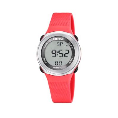 CALYPSO Orologio per bambini Color Splash Cassa in Acciaio Inox 316L Multi Cinturino in Gomma Rosso CALYPSO Orologio per bambini Color Splash Cassa in Acciaio Inox 316L Multi Cinturino in Gomma Rosso