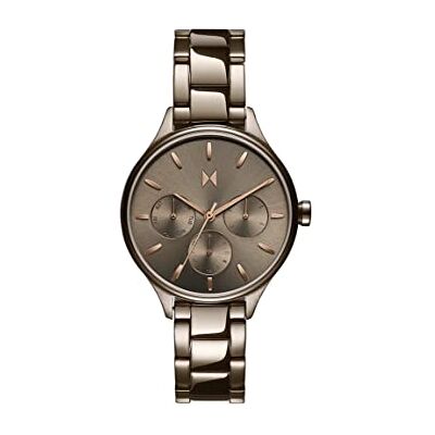 MVMT Orologio analogico multifunzione al quarzo da donna con cinturino in acciaio inossidabile color grigio taupe MVMT Orologio analogico multifunzione al quarzo da donna con cinturino in acciaio inossidabile color grigio taupe