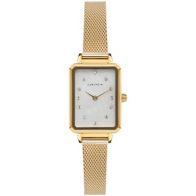 Carlheim Orologio Analogico al Quarzo Giapponese da Donna con Cinturino in Acciaio Inossidabile Carlheim Orologio Analogico al Quarzo Giapponese da Donna con Cinturino in Acciaio Inossidabile