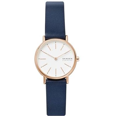Skagen Signatur Orologio a due lancette da 30 mm, con rete in acciaio o cinturino in pelle Skagen Signatur Orologio a due lancette da 30 mm, con rete in acciaio o cinturino in pelle