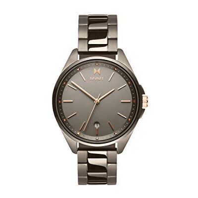 MVMT Orologio Analogico al Quarzo da donna Collezione Coronada con cinturino in ceramica, pelle o acciaio inossidabile, Grigio Grey MVMT Orologio Analogico al Quarzo da donna Collezione Coronada con cinturino in ceramica, pelle o acciaio inossidabile, Grigio Grey