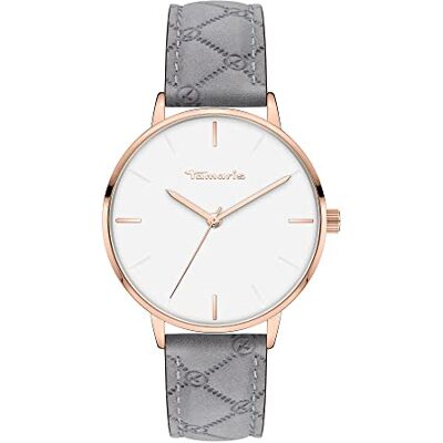 Tamaris Orologio da polso Logomania, oro rosa/grigio, 36 mm, moderno Tamaris Orologio da polso Logomania, oro rosa/grigio, 36 mm, moderno
