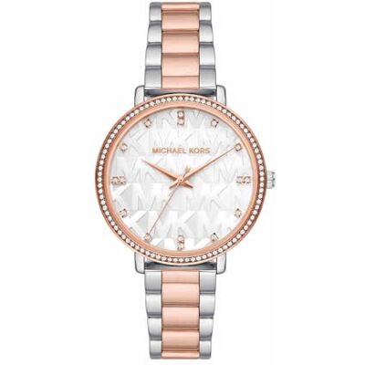 Michael Kors Donna Orologio Pyper, movimento al quarzo a tre lancette con cinturino in acciaio inox o in lega Michael Kors Donna Orologio Pyper, movimento al quarzo a tre lancette con cinturino in acciaio inox o in lega