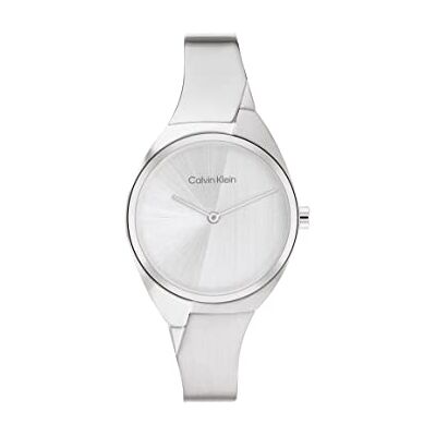 Calvin Klein Orologio Analogico al Quarzo da Donna Collezione CHARMING con Cinturino in Acciaio Inossidabile Argentato Calvin Klein Orologio Analogico al Quarzo da Donna Collezione CHARMING con Cinturino in Acciaio Inossidabile Argentato