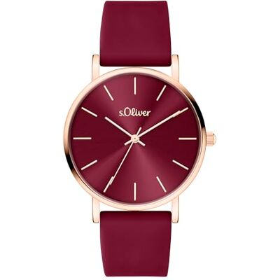 s.Oliver orologio da donna Rotondo Oro rosa 18 mm Elegante orologio da donna in metallo con movimento al quarzo 3 ATM impermeabile antigraffio s.Oliver orologio da donna Rotondo Oro rosa 18 mm Elegante orologio da donna in metallo con movimento al quarzo 3 ATM impermeabile antigraffio