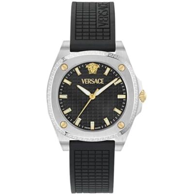 Versace Donna Analogico Quarzo Orologio Greca Pulse Swiss Made Versace Donna Analogico Quarzo Orologio Greca Pulse Swiss Made