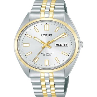 Lorus Orologio automatico da donna in acciaio inox argento-oro Lorus Orologio automatico da donna in acciaio inox argento-oro