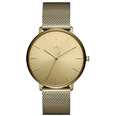 MVMT Orologio Analogico al Quarzo da Uomo con Cinturino in Maglia Metallica in Acciaio Inossidabile di Colore Dorato MVMT Orologio Analogico al Quarzo da Uomo con Cinturino in Maglia Metallica in Acciaio Inossidabile di Colore Dorato