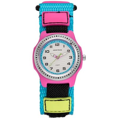 Armitron Orologio sportivo da polso per bambini, con cinturino in nylon, facile da leggere, 27/1002, Blu Armitron Orologio sportivo da polso per bambini, con cinturino in nylon, facile da leggere, 27/1002, Blu