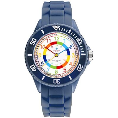 Alienwork Kids Orologio di Apprendimento Bambini Ragazzi Ragazze Tempo di Apprendimento Impermeabile 5 ATM Alienwork Kids Orologio di Apprendimento Bambini Ragazzi Ragazze Tempo di Apprendimento Impermeabile 5 ATM