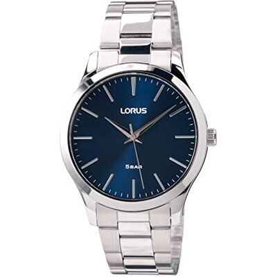 Lorus Seiko Orologio analogico al quarzo da uomo con cinturino in metallo , argento Lorus Seiko Orologio analogico al quarzo da uomo con cinturino in metallo , argento