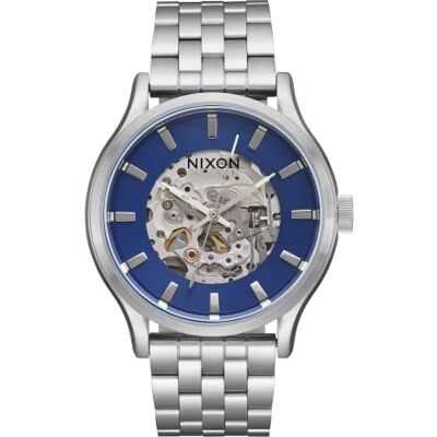 NIXON Orologio analogico al quarzo giapponese unisex con cinturino in acciaio inox , Navy Sunray/Silver NIXON Orologio analogico al quarzo giapponese unisex con cinturino in acciaio inox , Navy Sunray/Silver